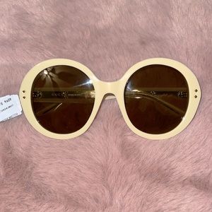 Gucci oversized circular sunglasses